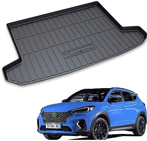 Alfombrillas de maletero de coche Alfombrillas de goma antideslizantes Alfombrillas de suelo de maletero trasero a medida Accesorios de estilismo, para Hyundai Tucson TL 2 2016-2019