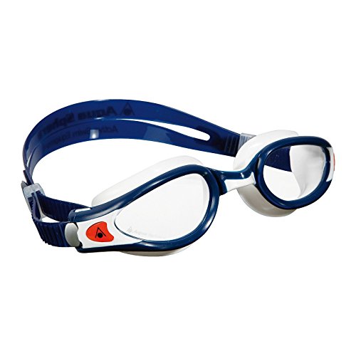 Aqua Sphere Kaiman Exo Regular Fit Clear - Gafas de natación, Color Azul