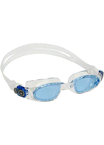 Aqua Sphere Mako 2 Gafas de natación, Unisex niños, Cristal Azul y Transparente, Talla única