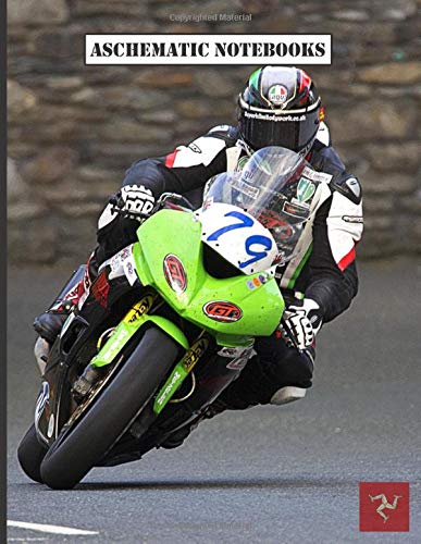 Aschematic Notebooks : Blank Notebook: 100 Pages (8,5x11), Kawasaki Z900, Suzuki GSX-R 600, KTM, Isle of Man TT, Guy Martin, 2021 Honda Motorcycles, ... Notebook, A4 Lined Pages Notebook, Note