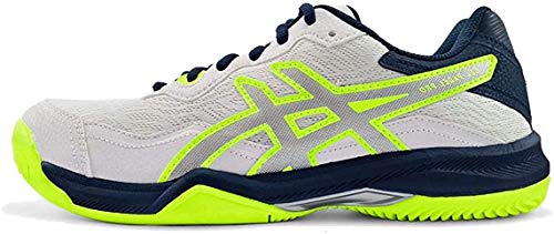 ASICS Gel-Padel Pro 4, Zapatillas Deportivas Hombre, White/Pure Silver, 48 EU ASICS Gel-Padel Pro 4, Zapatillas Deportivas Hombre, White/Pure Silver, 48 EU