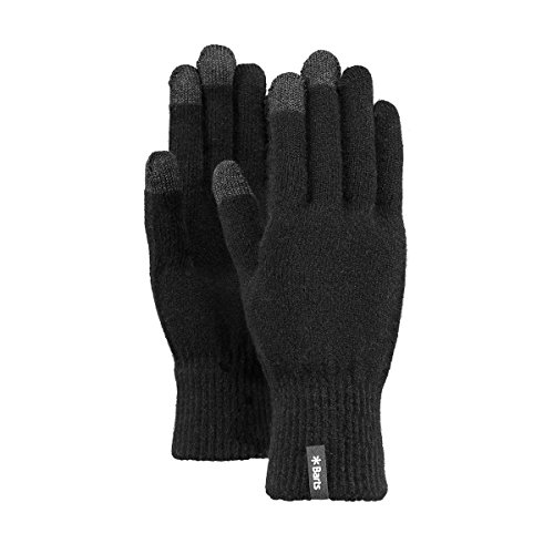BARTS Fine Knitted Touch Gloves Guantes, Negro (BLACK 0001), X-Large (Talla del fabricante: L/XL) Unisex Adulto