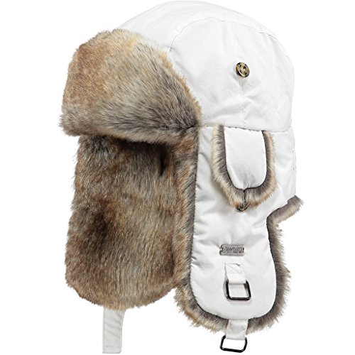 BARTS Kamikaze Gorro de Aviador, Blanco (White 0010), Talla única (Talla del Fabricante: Uni) Unisex Adulto BARTS Kamikaze Gorro de Aviador, Blanco (White 0010), Talla única (Talla del Fabricante: Uni) Unisex Adulto