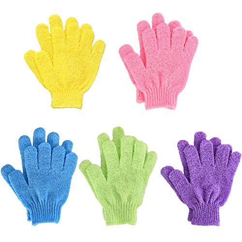 Bath Gloves,Shower Gloves Exfoliating Body Scrub Mitt Double Side para Hombres Mujer Niños 10 piezas