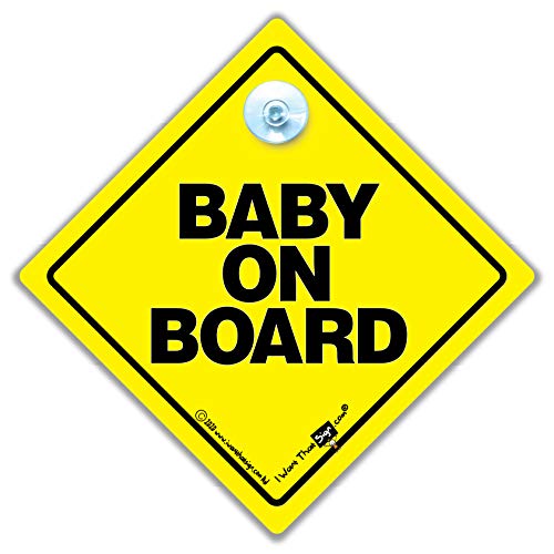 Bebé A Bordo De Signo, Baby on Board, Amarillo, Tradicional bebé a bordo de signo, Unisex bebé a bordo de signo, signo de bebé, Pegatina, Adhesivo Para Parachoques, Nieto A Bordo, Maternidad Señal, nuevo bebé señal, Bebé a bordo señal