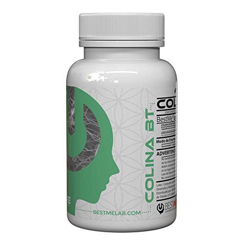 Bestme Colina Bt ✔ Bitartrato de Colina 250 Mg. Nootrópico Natural para la Memoria y Concentración . Nutriente Esencial Precursor de la Acetilcolina . 60 Cápsulas
