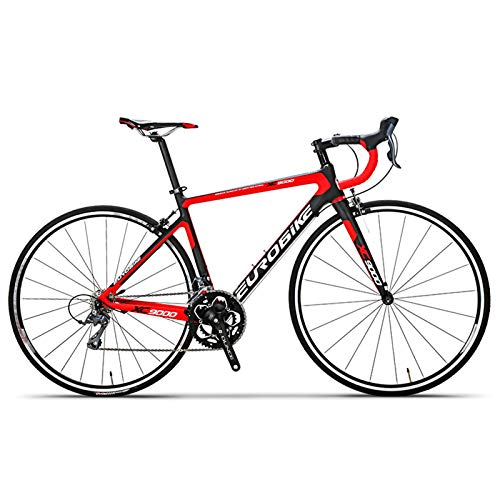 Bicicleta de Carretera de Carbono, Ciclismo Ultraligero de 16 Velocidades, Ruedas 700C con Cambio De Freno De Disco Doble Bicicleta De Carretera, para Entusiastas del Ciclismo Bicicleta de Carretera de Carbono, Ciclismo Ultraligero de 16 Velocidades, Ruedas 700C con Cambio De Freno De Disco Doble Bicicleta De Carretera, para Entusiastas del Ciclismo
