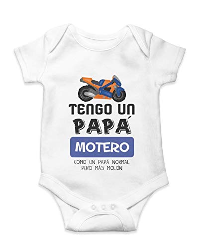 Body Camiseta Bebé Niño Motero Papá Mamá Motos Regalo Original
