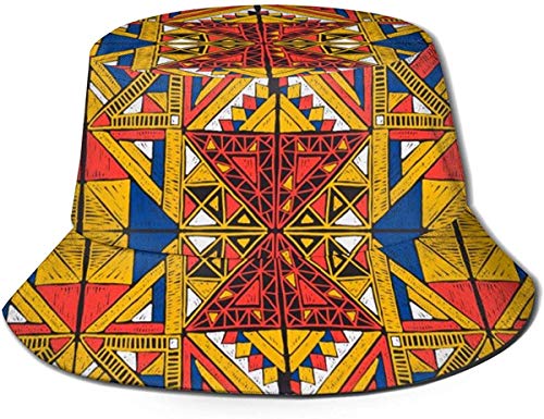 BONRI Sombreros de Cubo Transpirables con Parte Superior Plana Unisex Hermoso Colorido Wind Surf Sombrero de Cubo Sombrero de Pescador de Verano