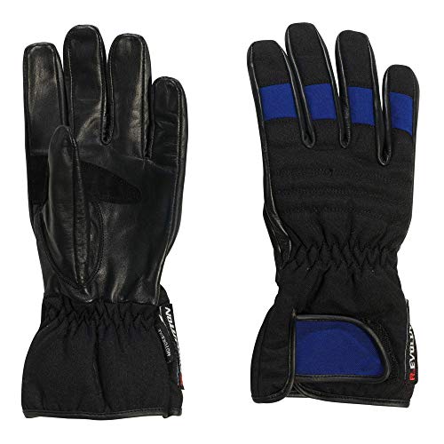 Bottari 62771 Cobra Guantes de Piel y Cordura, Color Azul/Negro, Talla L