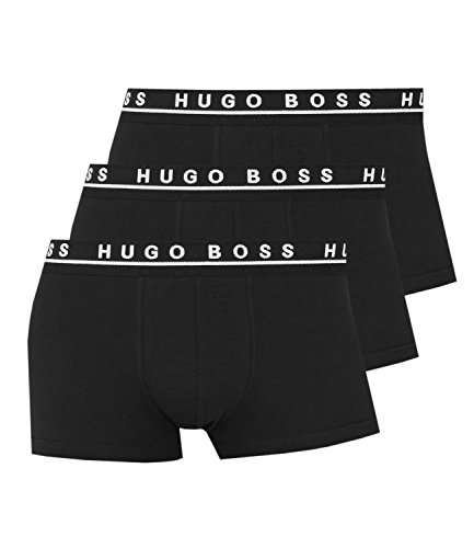 Bóxer Hugo Boss Hombre Retroshorts calzoncillos bóser 3P BM 10146061 07, pack de 3 unidades negro S