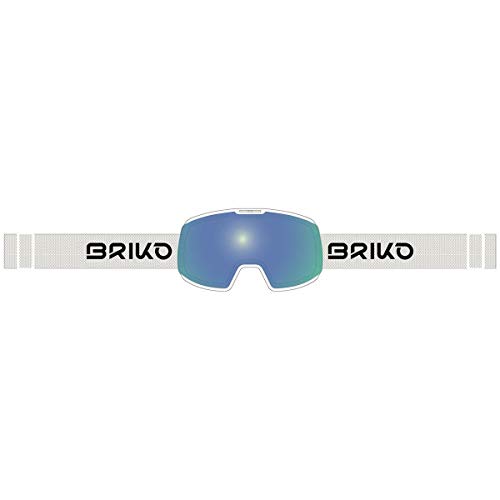 Briko Kili 7.6 Máscara de esquí/Snow, Adultos Unisex, White-GBM Cat. 3, Talla única