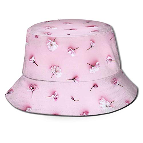 Bucket Hat Packable Reversible Pink Flower Print Sun Hat Sombrero de Pescador Gorra Camping al Aire Libre Bucket Hat Packable Reversible Pink Flower Print Sun Hat Sombrero de Pescador Gorra Camping al Aire Libre