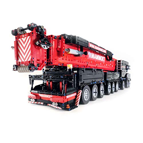 Bybo Grúas técnicas para Liebherr LTM1750-9.1, camión de grúa, control remoto con 12 motores, compatible con Lego.