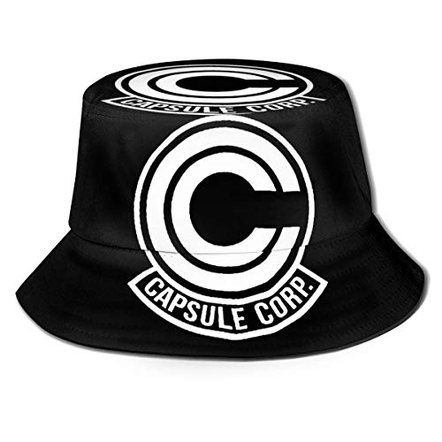 Capsule Corp - Sombrero de Pescador para Hombre, para Mujer, Plegable, de Verano, para Viaje, para la Playa, para el Sol
