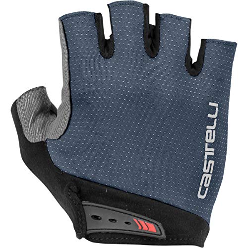 castelli Entrata Men's Cycling Short Fingers Gloves, Dark Steel Blue - Azul, S