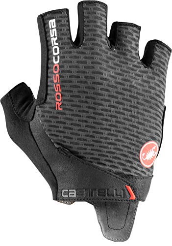 CASTELLI Rosso Corsa Pro V Glove - Guantes de ciclismo para hombre, Hombre, 4521024-030, dark gray, L