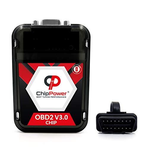 Chip de Potencia ChipPower OBD2 v3 con Plug&Drive para Tourneo Courier 1.5 TDCi 70 kW 95 CV 2013+ Tuning Box Diesel ChipBox Más Potencia del Coche