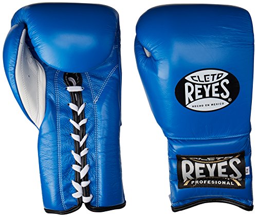 Cleto Reyes - Guantes de entrenamiento de boxeo, guantes para kickboxing, muay thai, guantes para sparring - RETR BLUE 12OZ, Azul