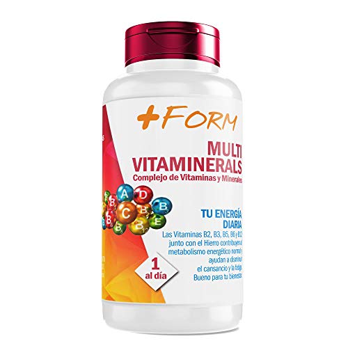 Complejo vitamínico con minerales, vitamina C, vitaminas B2, B3, B5, B6 y B12 así como hierro - multivitamínico para aumentar la energía y el bienestar de su cuerpo -90 cap