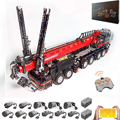 Conjunto de Edificios de grúa móvil de Technic, Modelo de camión de Control de Control Remoto técnico con 11 Motores, Conjunto de construcción de 4325 Piezas Compatible con Técnica Lego Conjunto de Edificios de grúa móvil de Technic, Modelo de camión de Control de Control Remoto técnico con 11 Motores, Conjunto de construcción de 4325 Piezas Compatible con Técnica Lego