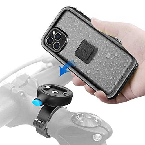 Cozycase Soporte Movil Bici para iPhone 11 Pro (5,8") con Funda estanca, Teléfono Aluminio Manillar de Bicicleta de Montaje