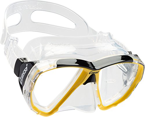 Cressi Big Eyes - Gafas de buceo unisex, color transparente / amarillo
