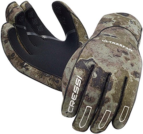 Cressi Ultra Span Gloves - Guantes para hombre (2.5 mm) multicolor camuflaje, talla:S