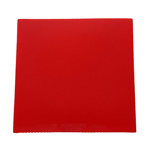 Cubierta de Goma para Tenis de Mesa Funda Protectora de Goma de Ping Pong Cubierta de Repuesto para Raquetas de Tenis de Mesa(Rojo)