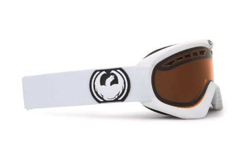 Dragon DXS - Gafas de ventisca para esquí Blanco Powder Amber Talla:Small
