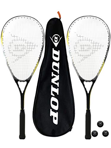 Dunlop Biotec X-Lite Series Raquetas de Squash x 2 + Fundas y 3 Bolas de Squash (Varias Opciones) (Sniper)