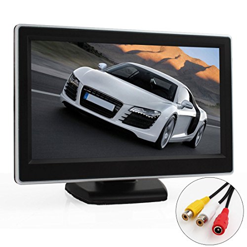 ePathChina? 5 Inch TFT-LCD Security Digital Car View Monitor with Car Rear View Cameras 2 Video Input,High -resolution Picture & Full Color LCD Backlight Display For Car DVD/camera/VCD/GPS/other video equipment