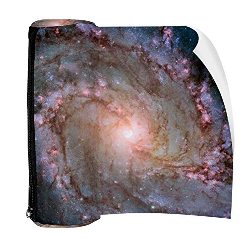 Espacio espiral Galaxy lápiz bolsa bolsa linda pluma cremallera bolsa para papelería viaje escuela estudiante suministros