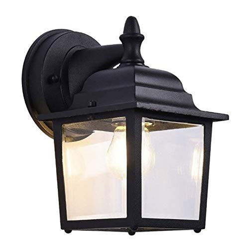 Exterior Lámpara de pared para exteriores para Jar Pared Exterior farol moderno Hierro Metal lámpara de pared 1 de iluminación Iluminación pared impermeable E27 en garaje porche exterior Luz de crista Exterior Lámpara de pared para exteriores para Jar Pared Exterior farol moderno Hierro Metal lámpara de pared 1 de iluminación Iluminación pared impermeable E27 en garaje porche exterior Luz de crista