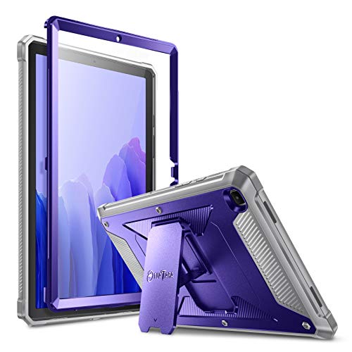 FINTIE Funda para Samsung Galaxy Tab A7 10.4" 2020 - Carcasa Dura Antichoque con Soporte y Protector de Pantalla Incorporado para Modelo SM-T500/T505/T507, Azul Marino