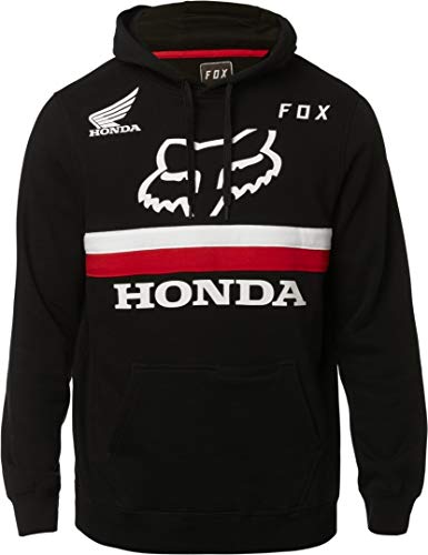 Fox Racing x Honda Men's Fox Honda Pullover Hoodie Black 2XL