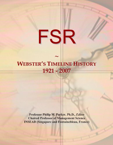 FSR: Webster's Timeline History, 1921 - 2007