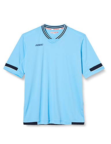 FUTSAL Camiseta Azarake, Niños, Celeste/Marino/Blanco, 8 años