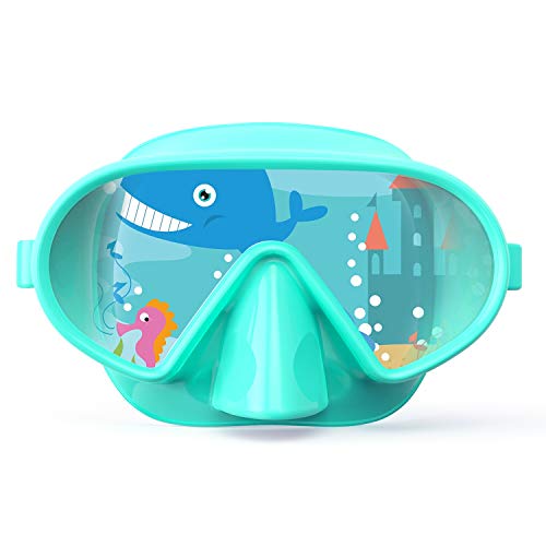 Fxexblin Gafas y Tubo Snorkeling Anti-Vaho Anti-Fuga Máscara de Buceo para niños