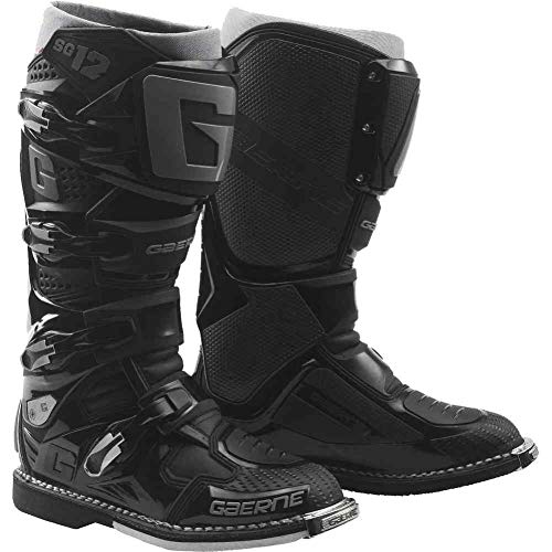 Gaerne SG-12 - Botas de motocross para hombre, color negro (8, negro)