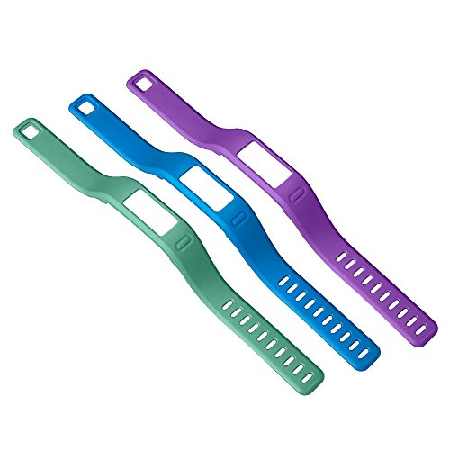 Garmin Zubehör Ersatzarmbänder Vivofit - Correa para Dispositivo electrónico, Color (Blau/Lila/Grün), Talla Size 18/L33