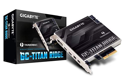 Gigabyte Technology PCIe Card Component Interno componente de Tarjeta de Red (GC-Titan RIDGEGC-Titan Ridge)