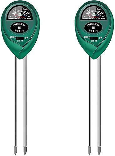 GPWDSN Medidor de Suelo de pH, Kit de Prueba de Suelo 3 en 1 con medidor de Humedad, luz y pH para jardín, Granja, césped, Plantas de Interior/Exterior, Cuidado preciso (tamaño: 2 Piezas) GPWDSN Medidor de Suelo de pH, Kit de Prueba de Suelo 3 en 1 con medidor de Humedad, luz y pH para jardín, Granja, césped, Plantas de Interior/Exterior, Cuidado preciso (tamaño: 2 Piezas)