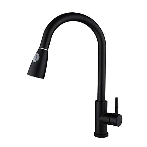 Grifo de la cocina Grifo de cocina ennegrecido con una sola manija, grifo de cocina blanco con orificio único, grifos de níquel cepillado de 360 grados, grifo mezclador de agua Grifo de la cocina Grifo de cocina ennegrecido con una sola manija, grifo de cocina blanco con orificio único, grifos de níquel cepillado de 360 grados, grifo mezclador de agua