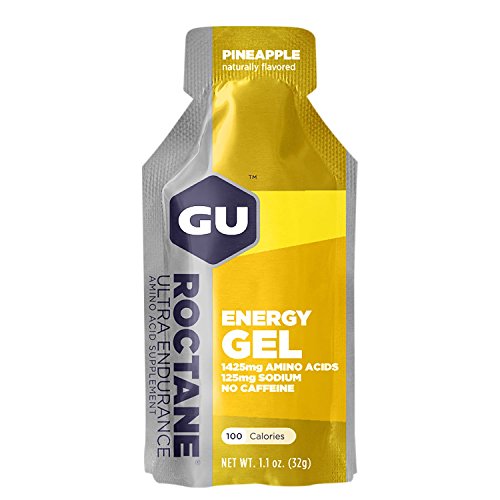 GU Energy Lot de 24 Gels Roctane Ananas Sans caféine