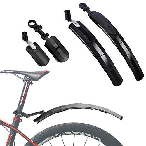 Guardabarros Bicicleta，Guardabarros de MTB, Delantero y Trasero Mudguard Adecuado para bicicletas de carretera, bicicletas de montaña, etc.