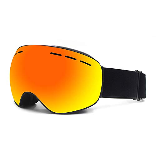 HHORD Snowboard del Esquí De Nieve Gafas Hombres Mujeres Anti-Fog 100% De Protección sobre Los Vidrios Gafas, Marco De TPU, Sistema De Lente Desmontable,E