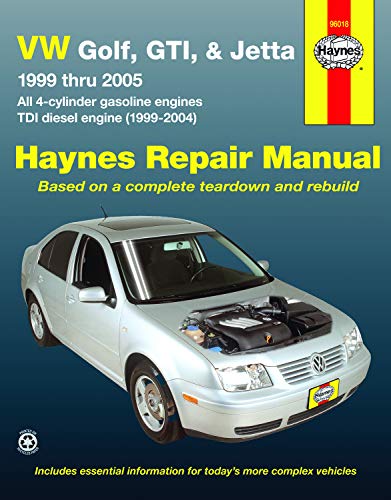 HM VW Golf GTI & Jetta 1999-2005 (Hayne's Automotive Repair Manual)