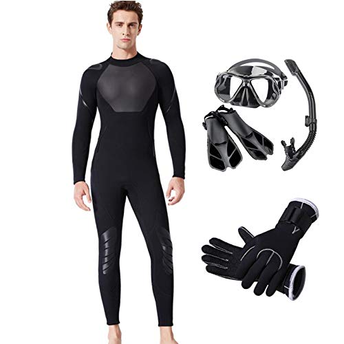 HUOFEIKE Traje de neopreno profesional de 3 mm, para hombres y mujeres, traje de surf de agua abierta, natación, triatlón, buceo, traje de buceo sumergible, kayak, pesca, con capucha, ropa deportiva,