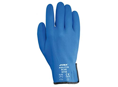 Juba agility-blue - Juego guantes nylon nitrilo talla 8
